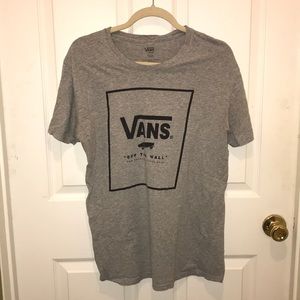Vans “off the wall” gray t shirt, size large